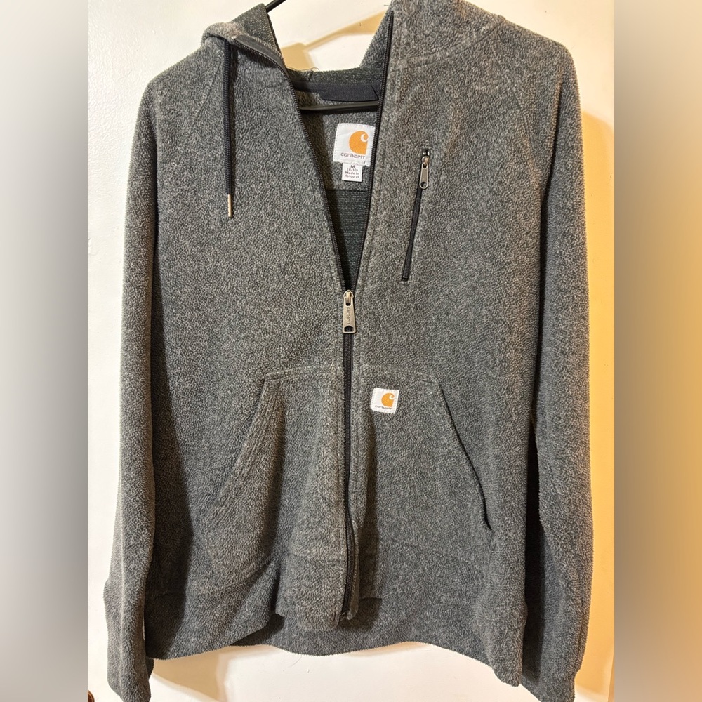 Carhartt Heather Gray Zip-Up Jacket